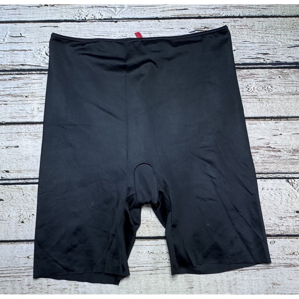 Spanx Shaping‎ Shorts Shapewear Mid Thigh Cotton Lining Black Size 1X